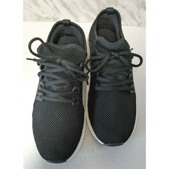 New Shoedazzle Velinda Women Sneakers Black Textile Faux Leather Upper Size 10 - Picture 4 of 6